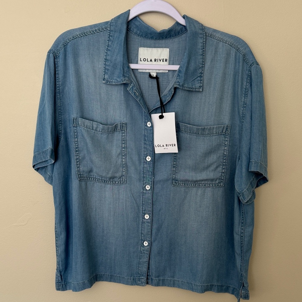 Lola River Blue Denim Women's Top